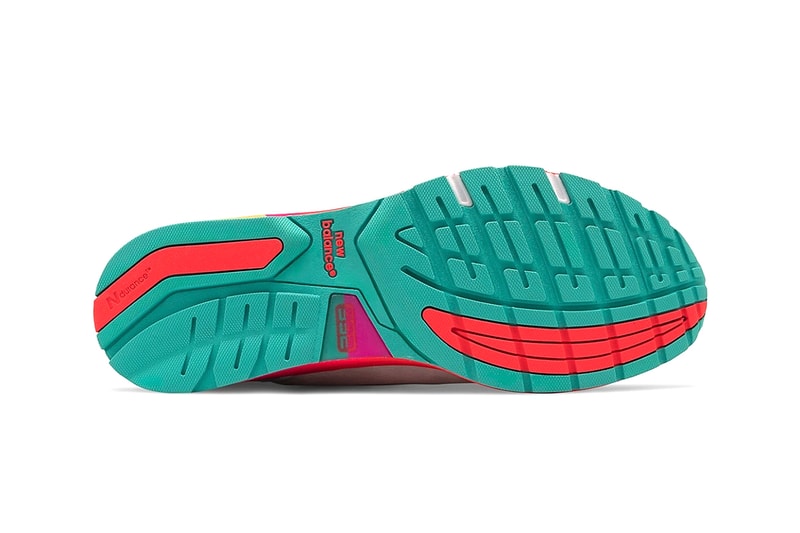 夏らしいマルチカラーのソールを装備した新作 New Balance 992 が登場 new balance 992 runner sneaker shoes multi color sole midsole 