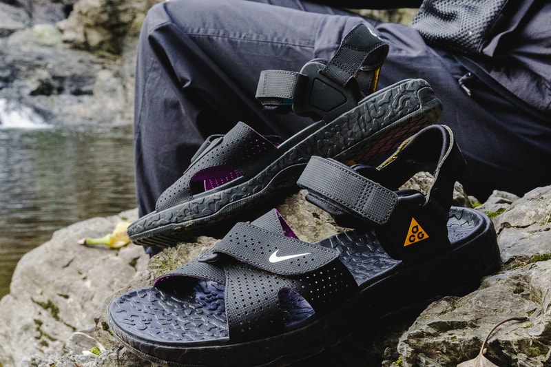 ナイキ エーシージー エア デシューツ 復活した Nike ACG の名作サンダル Air Deschutz の魅力に迫る Nike ACG Air Deschutz spring summer SS20 Closer Look nrg vest polartec fleece gore-tex pullover jacket sandal sandals sneakers shoes 2020 1992 convertible cargo pants shorts knit grey socks purple black yellow green volt blue