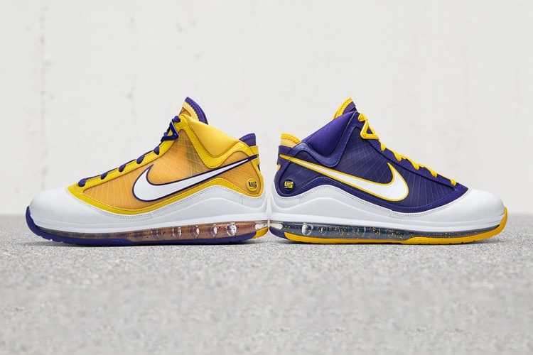 左右非対称のレイカーズカラーを纏った Nike LeBron 7 “Media Day” が発売