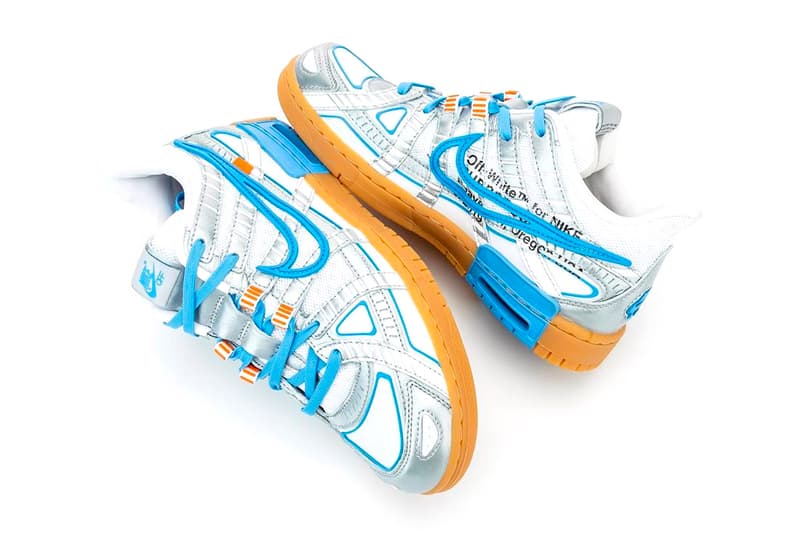 オフホワイト x ナイキの最新コラボ Air Rubber Dunkが浮上 〈VAINL ARCHIVE（ヴァイナル アーカイブ）〉Off White Nike Air Rubber Dunk University Blue First Look CU6015-100 Release Info Buy Price 