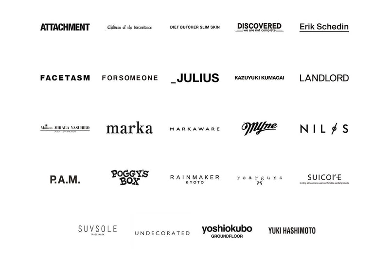 ATTACHMENT Children of the discordance DIET BUTCHER SLIM SKIN DISCOVERED ERIK SCHEDIN FACETASM FORSOMEONE JULIUS KAZUYUKI KUMAGAI LANDLORD MAISON MIHARA YASUHIRO marka MARKAWARE MYne NILøS P.A.M. POGGY’S BOX RAINMAKER roarguns SUICOKE SUVSOLE UNDECORATED YOSHIO KUBO YUKI HASHIMOTO