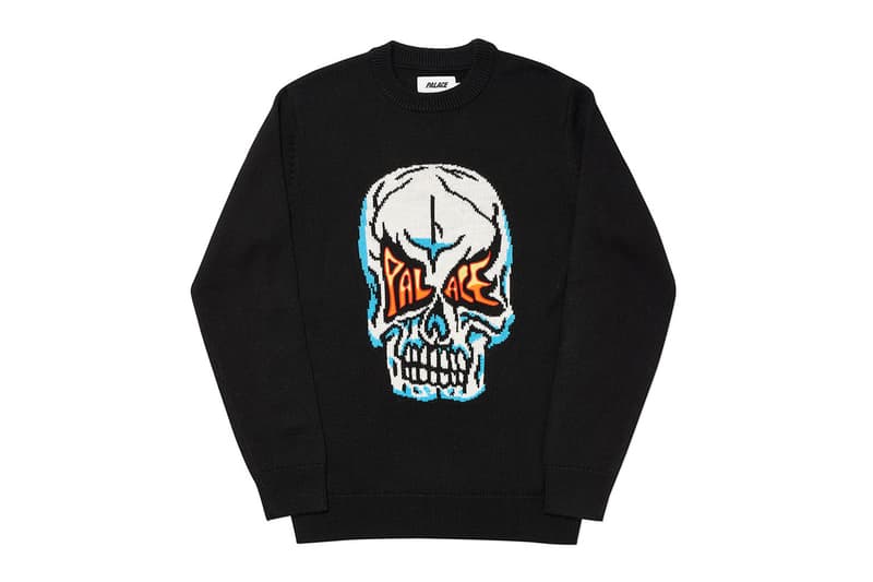 パレス スケートボード Palace Summer 2020 Knits knitwear sweater weather skull flaming logo dello Sportivo