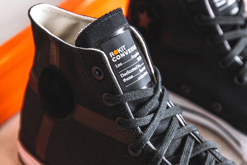 ロキット コンバース LAの気鋭ストリートブランド ROKIT × Converse によるコラボ Chuck 70 が発売 rokit converse chuck taylor 70 all star black white orange Los Angeles 2020, dedicated to those forever unbroken skateboarding skating basketball release information details buy cop purchase hbx