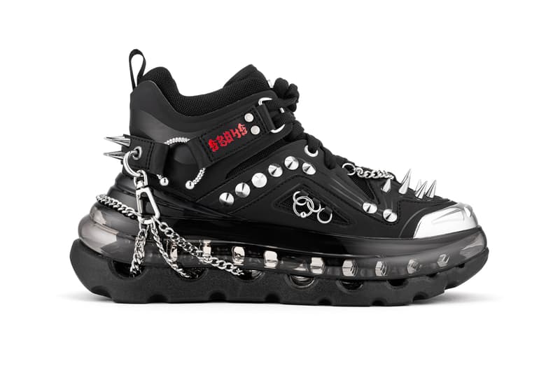 SHOES 50345 からパンク感漂うオールブラックを基調とした新作 Bump'Air High Top 2型が登場  SHOES 53045 Bump'Air High Top Black Gothic Release Info sneaker shoes footwear designer where to cop drop details price COVID-19 Student Resource Food Fund DAVID TOURNIAIRE-BEAUCIEL bajowoo 99%iS