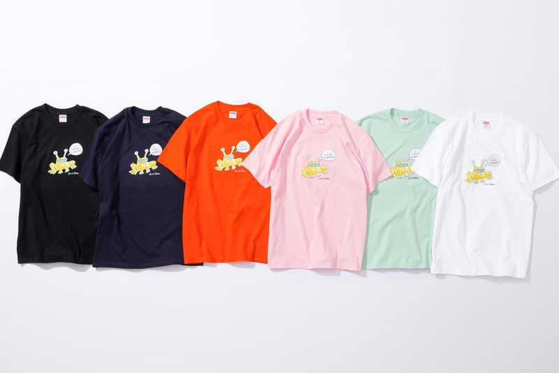 シュプリーム Supreme 2020年春夏コレクション発売アイテム - Week 12 Daniel Johnston（ダニエル・ジョンストン）とのコラボカプセルをはじめ、リップストップ素材のユーティリティジャケット、胸元にボックスロゴがワンポイントで施されたフーディ、後染め加工のロングスリーブのトップス、テーラードのセットアップ、〈KANGOL（カンゴール）〉とのコラボヘッドウェア、「Mechanix Wear（メカニクス ウェア）」製のグローブ、ボックスロゴが構成された折り畳みチェアーなどが並ぶ。