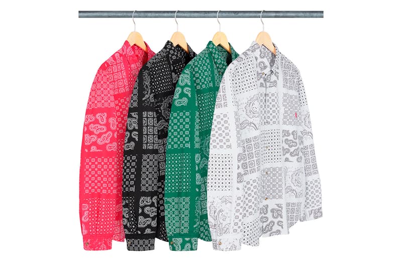 シュプリーム Supreme 2020年春夏コレクション発売アイテム - Week 13 〈THE NORTH FACE(ザ・ノース・フェイス)〉とのコラボ第2弾のピースを筆頭に、フーディ2種類、バンダナ柄のシャツ、ホッケーシャツ、レーシングのグラフィックを全面にプリントしたセットアップ、デニムキャップ、「富士フイルム株式会社」のインスタントフィルム instax mini 10枚セットなど〈Supreme〉らしい遊び心に富んだプロダクトの数々が並ぶ。