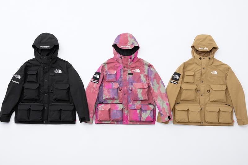 シュプリーム Supreme 2020年春夏コレクション発売アイテム - Week 13 〈THE NORTH FACE(ザ・ノース・フェイス)〉とのコラボ第2弾のピースを筆頭に、フーディ2種類、バンダナ柄のシャツ、ホッケーシャツ、レーシングのグラフィックを全面にプリントしたセットアップ、デニムキャップ、「富士フイルム株式会社」のインスタントフィルム instax mini 10枚セットなど〈Supreme〉らしい遊び心に富んだプロダクトの数々が並ぶ。
