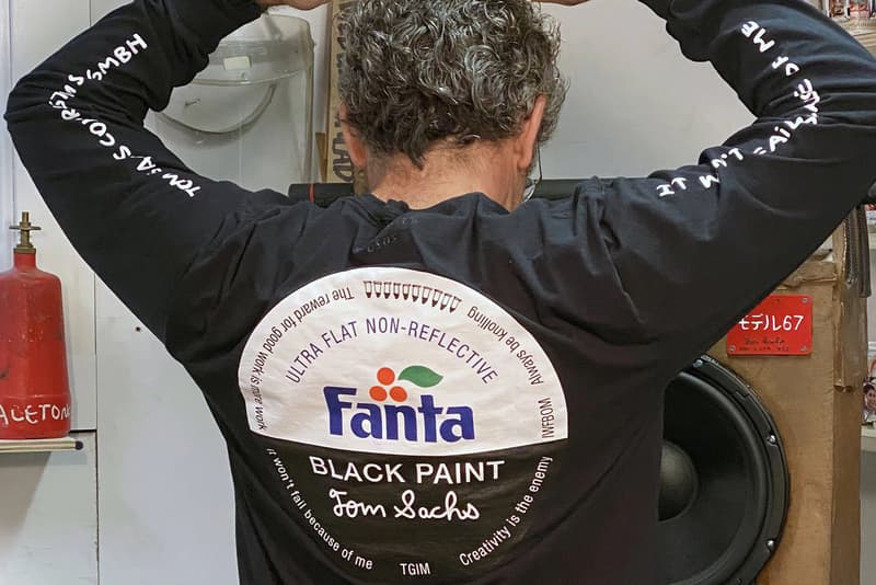 ファンタ トム・サックスが Fanta をモチーフにした限定Tシャツを突如リリース tom sachs fanta black long sleeve tee shirt clothing apparel style fashion