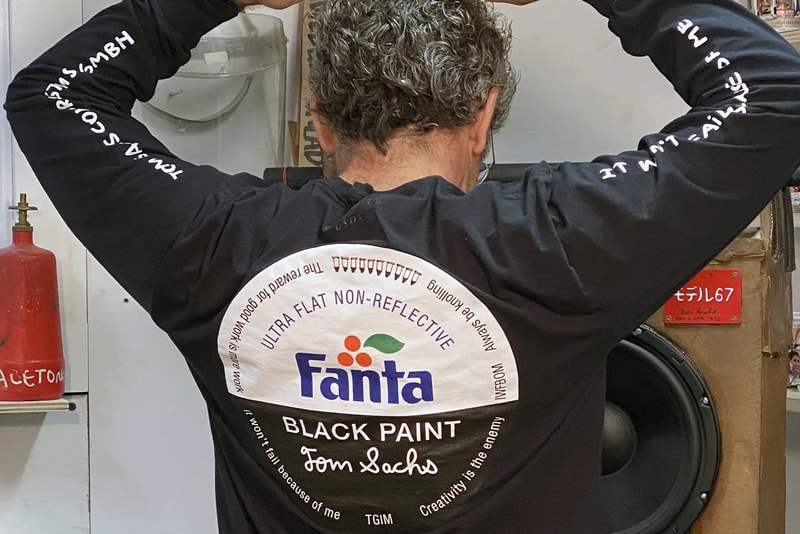 ファンタ トム・サックスが Fanta をモチーフにした限定Tシャツを突如リリース tom sachs fanta black long sleeve tee shirt clothing apparel style fashion