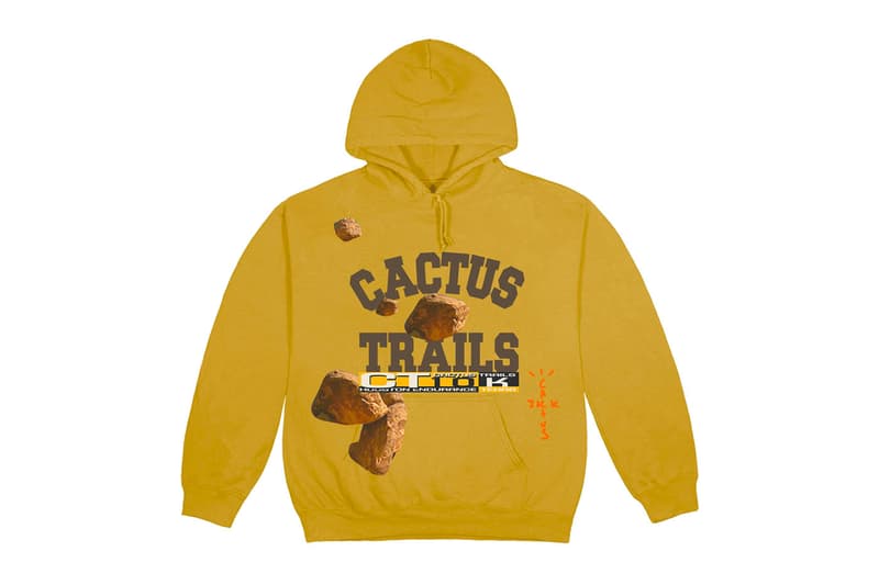 トラヴィス・スコット “カクタス トレイルズ” Travis Scott が “Cactus Trails” をテーマにした新作マーチャンダイズをドロップ Travis Scott Cactus Trails Merch Collection Release Info 270 React Nike Hoodie T-shirt sherpa vest pullover shorts sleeping bag hammock socks bandana keychain bottle