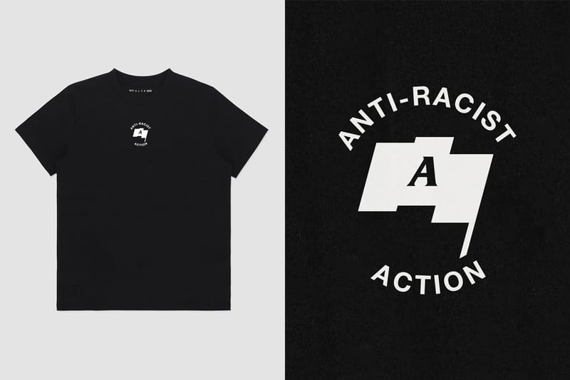 1017 ALYX 9SM から Anti-Racist Action Tシャツが再発決定