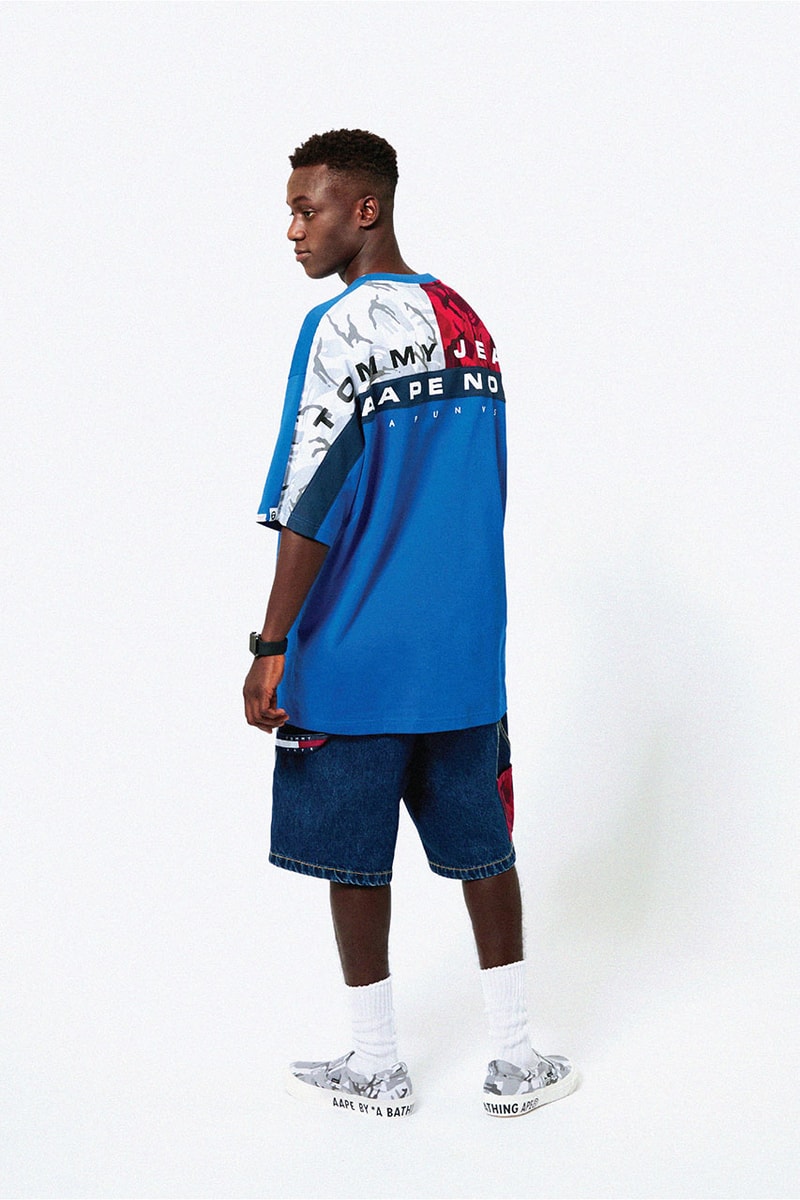 エーエイプ x トミージーンズ AAPE BY A BATHING APE® x Tommy Jeans の初となるコラボコレクションが登場