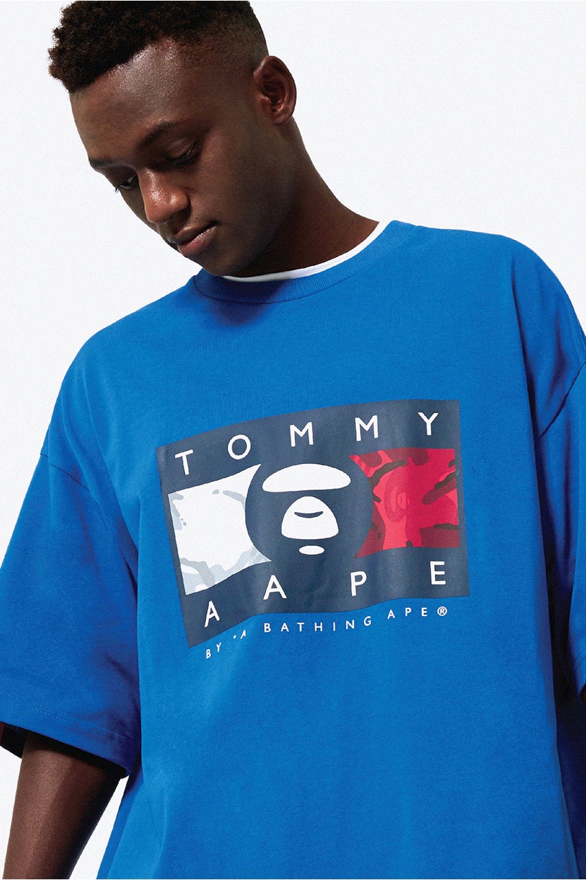 エーエイプ x トミージーンズ AAPE BY A BATHING APE® x Tommy Jeans の初となるコラボコレクションが登場