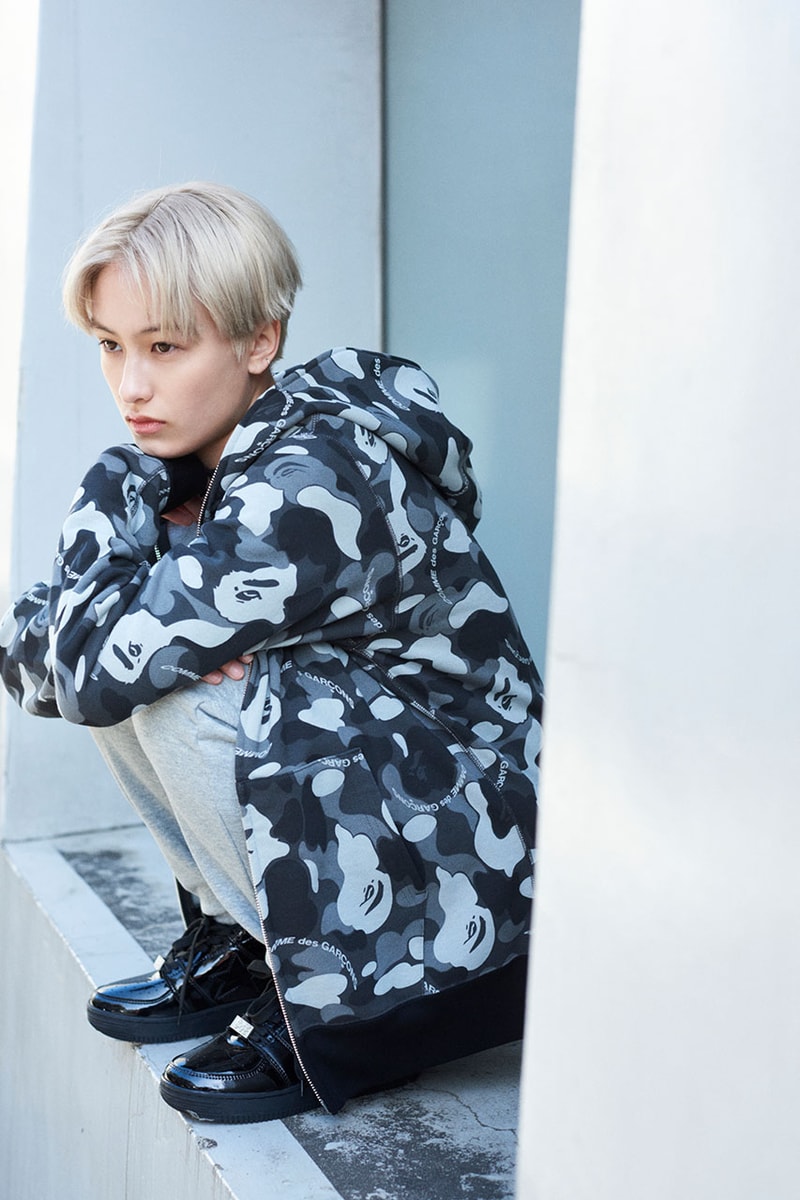 ベイプ x コムデギャルソン ア・ベイシング・エイプ BAPE®️ x COMME des GARÇONS の初となるコラボコレクションが発表