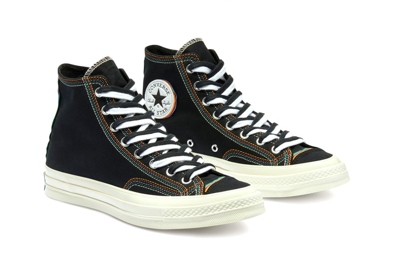 Converse からマルチカラーのステッチが施された新作 Chuck 70 が登場 converse chuck 70 hi layers black white multicolor egret 169047c 169046c official release date info photos price store list