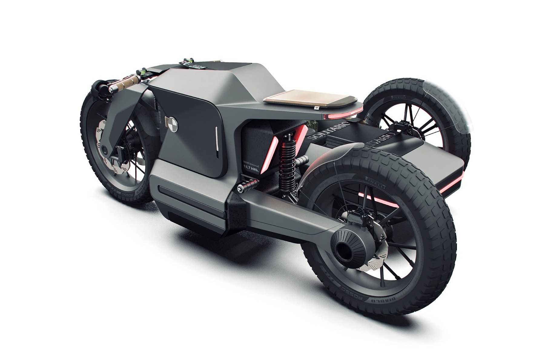 BMW Motorrad × ESMC モデルを再構築したオフロードバイクの近未来的なコンセプトデザインが公開 BMW MOTORRAD ESMC OFF ROAD MOTORCYCLE CONCEPT Iago Valino LED headlamps clearance powered 18 7 kWh battery