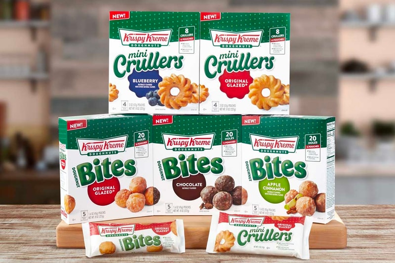 Krispy Kreme Doughnuts が一口サイズの新たなスナック菓子を発売 Krispy Kreme Packaged Doughnut Line Release Walmart Info Buy Price Mini Crullers Bites