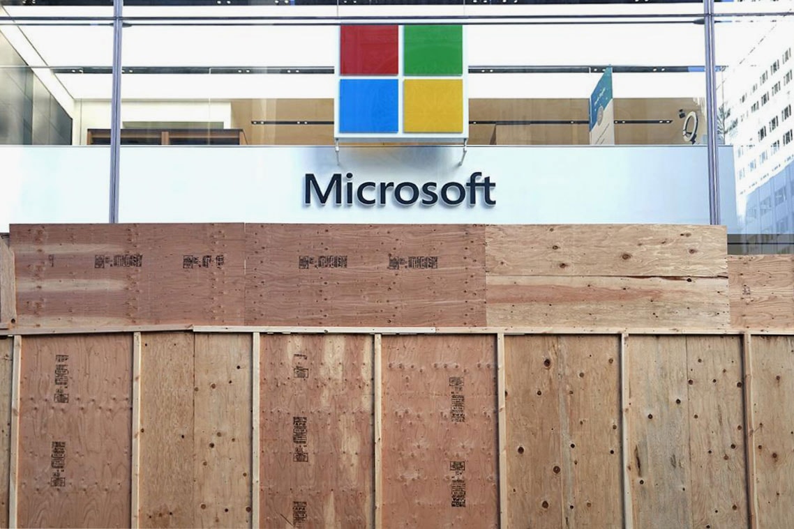 Microsoft が世界各地の実店舗を閉鎖 Microsoft to Close All Physical Retail Stores permanent coronavirus new york london sydney redmond digital