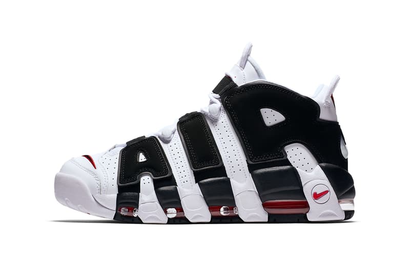 ナイキからエアモアアップテンポ Nike から Air More Uptempo “IN YOUR FACE” が再リリース nike sportswear air more uptempo white black university red scottie pippen chicago bulls 414962 105 official release date info photos price store list buying guide