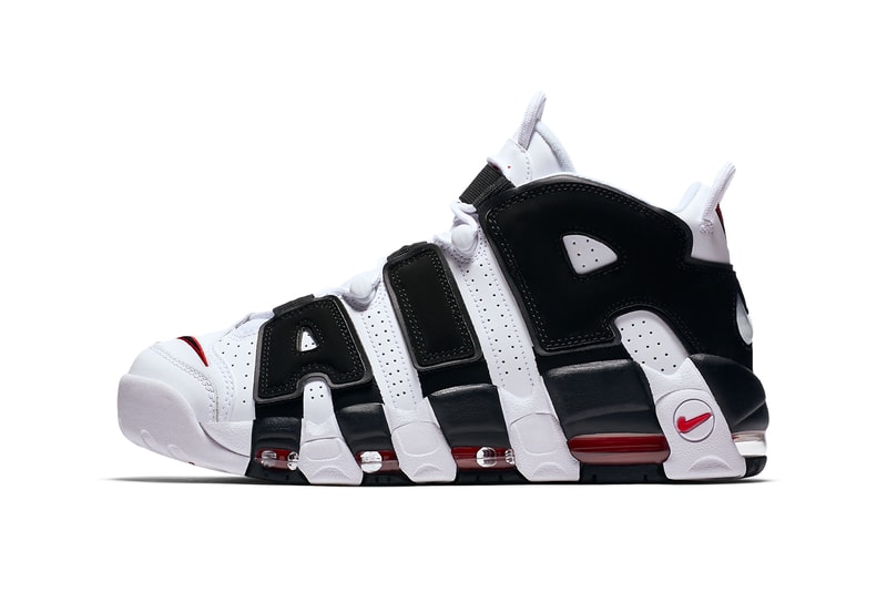 ナイキからエアモアアップテンポ Nike から Air More Uptempo “IN YOUR FACE” が再リリース nike sportswear air more uptempo white black university red scottie pippen chicago bulls 414962 105 official release date info photos price store list buying guide