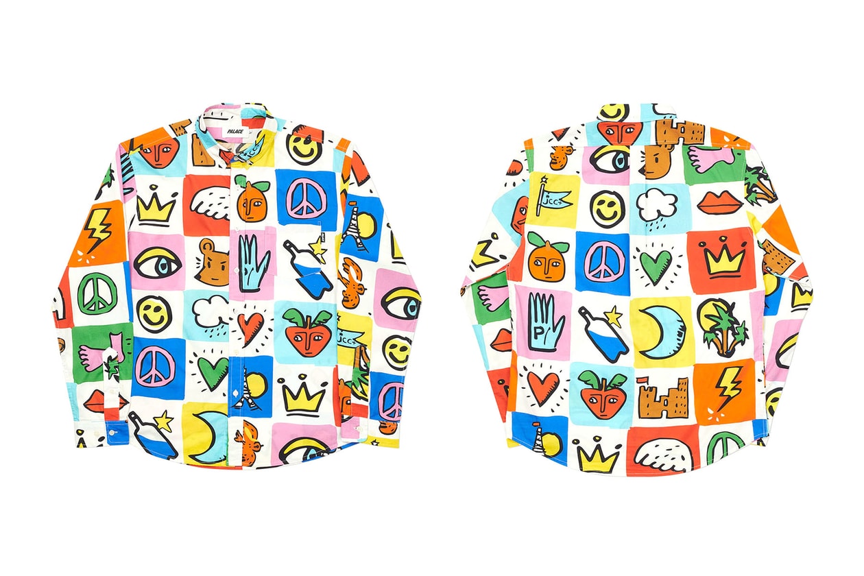 PALACE SKATEBOARDS がモロッコ出身のデザイナー Jean-Charles de Castelbajac とコラボコレクション第２弾を発表　Jean Charles de Castelbajac Palace Spring Summer 2020 Capsule Release Info Collection Buy Price Date signs symbols cap bucket crewneck hoodies T-shirt