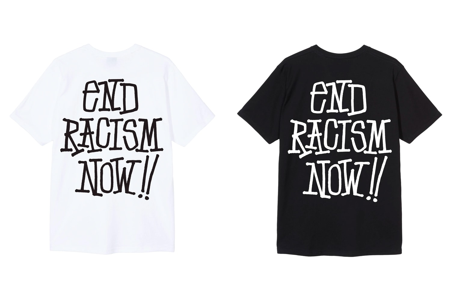 ステューシー ブラック・ライヴズ・マター STÜSSY が Black Lives Matter チャリティーTシャツをリリース Stüssy End Racism T-Shirt Release Info Buy Price Black White