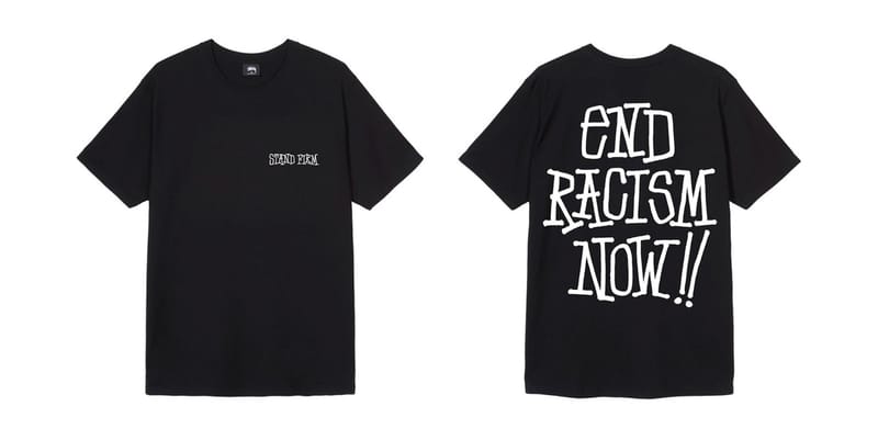 【販売】黒 L Stussy End Racism Now Tee Black Tシャツ/カットソー(半袖/袖なし)