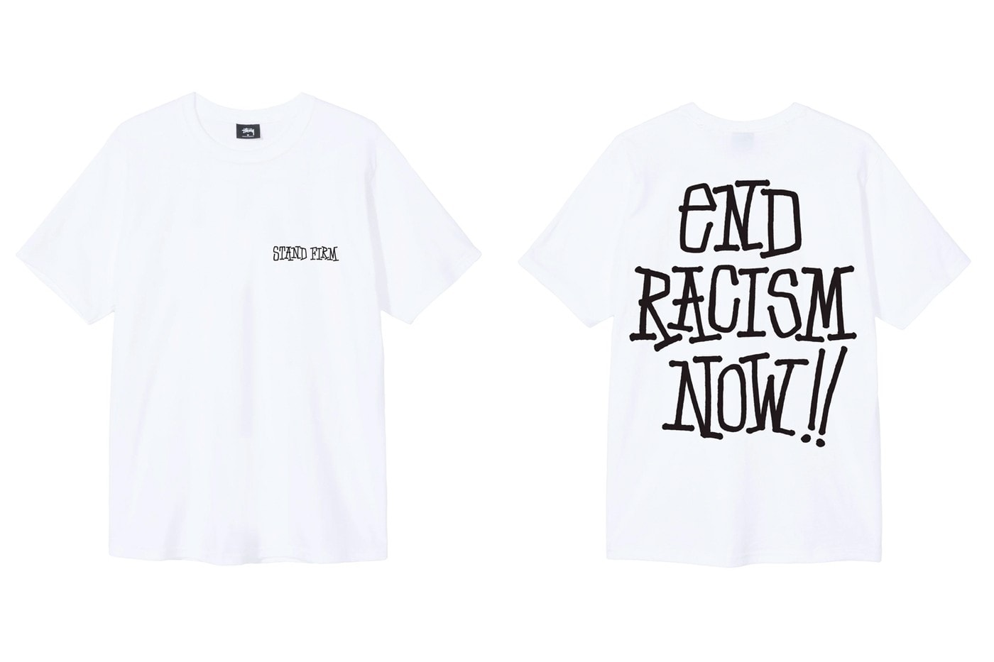 ステューシー ブラック・ライヴズ・マター STÜSSY が Black Lives Matter チャリティーTシャツをリリース Stüssy End Racism T-Shirt Release Info Buy Price Black White