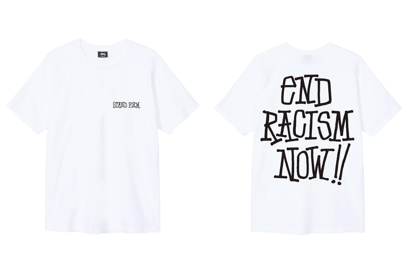 ステューシー ブラック・ライヴズ・マター STÜSSY が Black Lives Matter チャリティーTシャツをリリース Stüssy End Racism T-Shirt Release Info Buy Price Black White