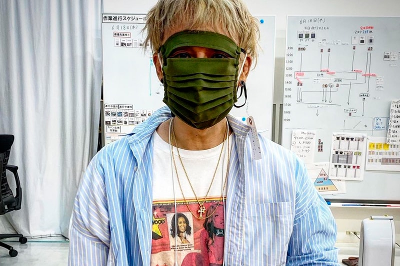 村上隆が忍者感のある異色のフェイスマスクを制作中 Takashi Murakami Full Cover Face Masks Share Info Takeshi Ishida Release