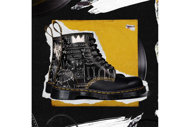 ドクターマーチン Dr. Martens からジャン=ミシェル・バスキアにオマージュを捧げたアイテムが登場 Dr. Martens and Jean-Michel Basquiat Collaboration