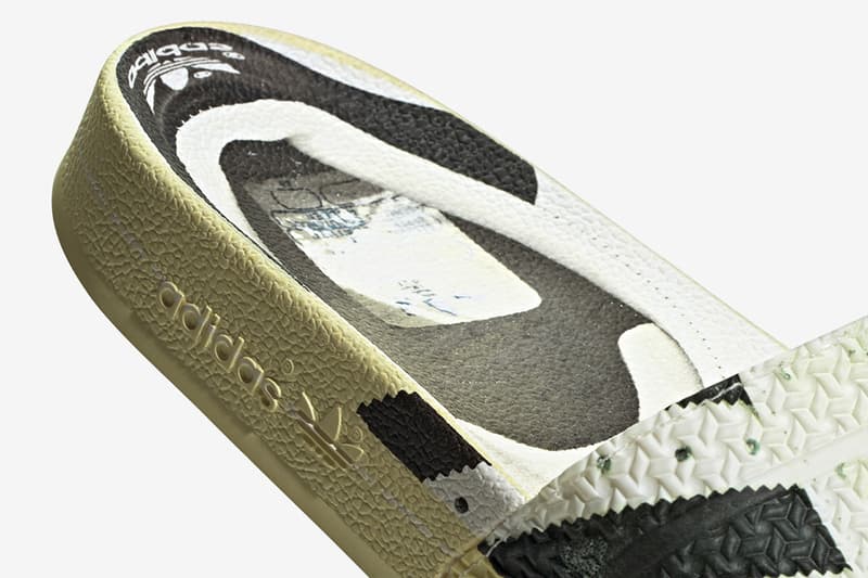 アディダスからスーパースターを実写プリントしたアディレッタが登場 adidas Originals adilette Superstar "Ftwr White/Core Black/Off White" Fw6093 Slides Sandals Slipper Three Stripes 50th Anniversary Release Information Footwear Drops July 1