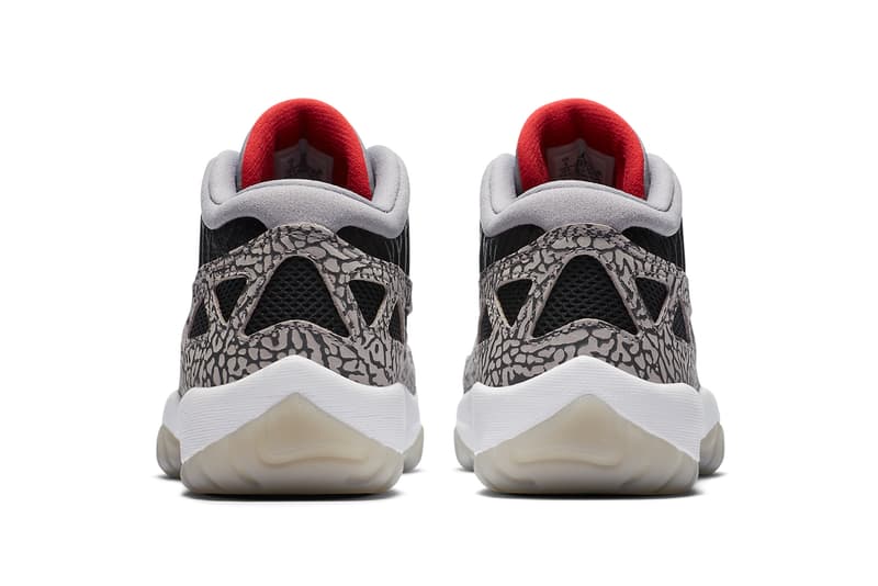 リュクス感溢れる Air Jordan 11 Low “Black Cement” が登場　air jordan brand 11 xi low ie black cement fire red grey white 919712 006 official release date info photos price store list buying guide