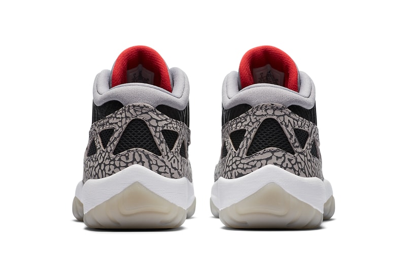 リュクス感溢れる Air Jordan 11 Low “Black Cement” が登場　air jordan brand 11 xi low ie black cement fire red grey white 919712 006 official release date info photos price store list buying guide
