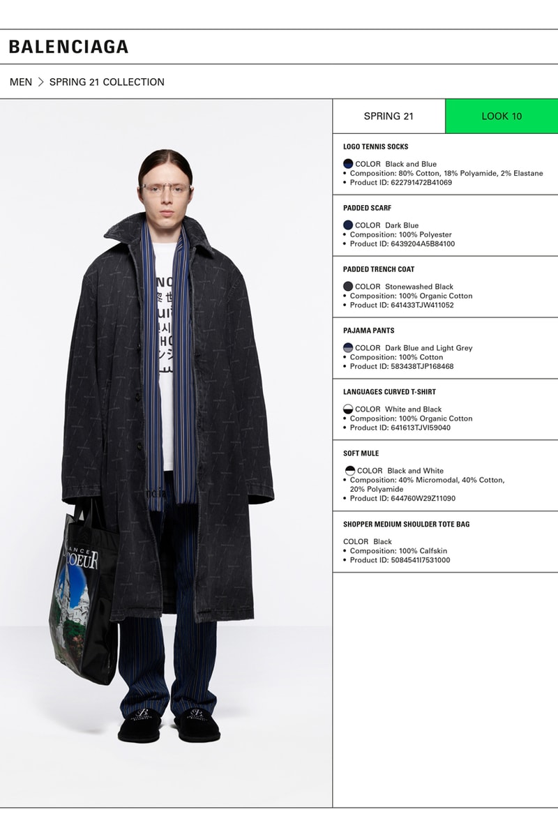 バレンシアガ2021年春夏コレクション Balenciaga Spring 2021 Collection Lookbook