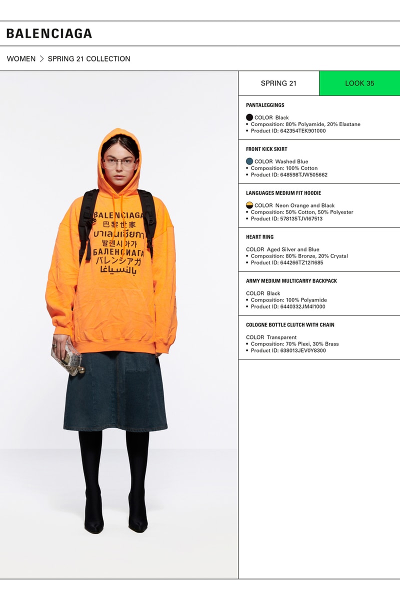 バレンシアガ2021年春夏コレクション Balenciaga Spring 2021 Collection Lookbook