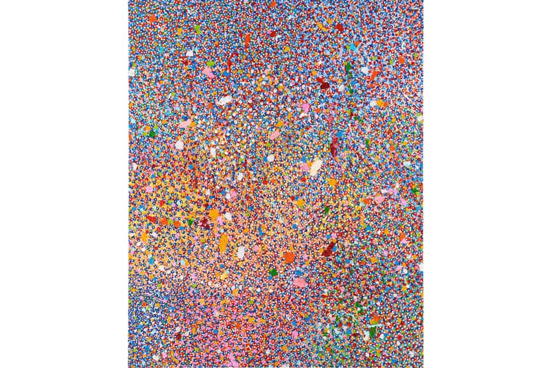 Damien Hirst 'Veil of Hidden Meaning' Spotlight 48 hours abstract paint layers canvas Gagosian gallery  ロンドンのギャラリーが Damien Hirst の “Veil of Hidden Meaning” をオンライン上で公開