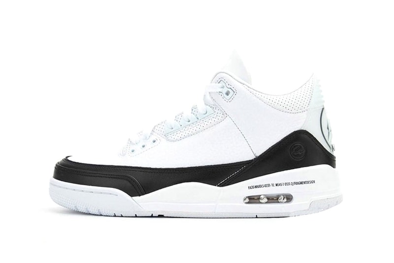 フラグメント x エアジョーダン 藤原ヒロシ fragment design x Air Jordan 3 にディテールに迫るビジュアルが急浮上