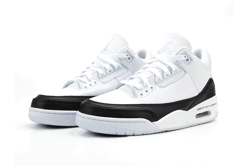 フラグメント x エアジョーダン 藤原ヒロシ fragment design x Air Jordan 3 にディテールに迫るビジュアルが急浮上