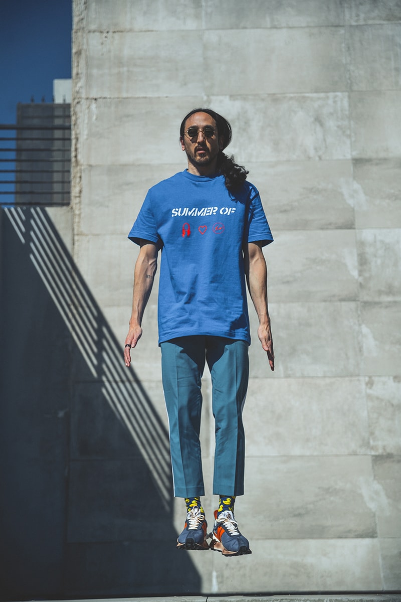 スティーヴ・アオキがフラグメントとのコラボTシャツをリリース 藤原ヒロシ steve aoki hiroshi fujiwara fragment dim mak summer of t shirt tee launch 