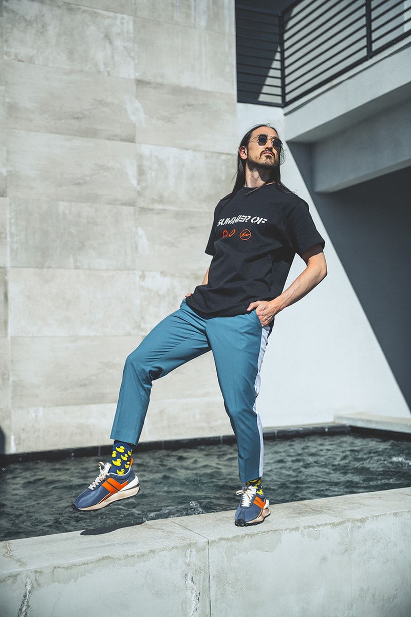 スティーヴ・アオキがフラグメントとのコラボTシャツをリリース 藤原ヒロシ steve aoki hiroshi fujiwara fragment dim mak summer of t shirt tee launch 