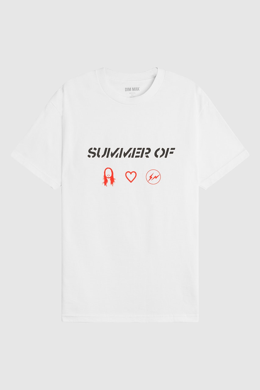 スティーヴ・アオキがフラグメントとのコラボTシャツをリリース 藤原ヒロシ steve aoki hiroshi fujiwara fragment dim mak summer of t shirt tee launch 