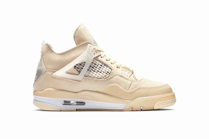 オフホワイト x エアジョーダン 4 “Sail”の発売情報が解禁 ヴァージル・アブロー Off White Air Jordan 4 Sail Official Images Release Date Jumpman Virgil Abloh Collab Collaboration Nike HYPEBEAST Kicks Preview Upcoming Sneakers Best Releases 2020 Limited