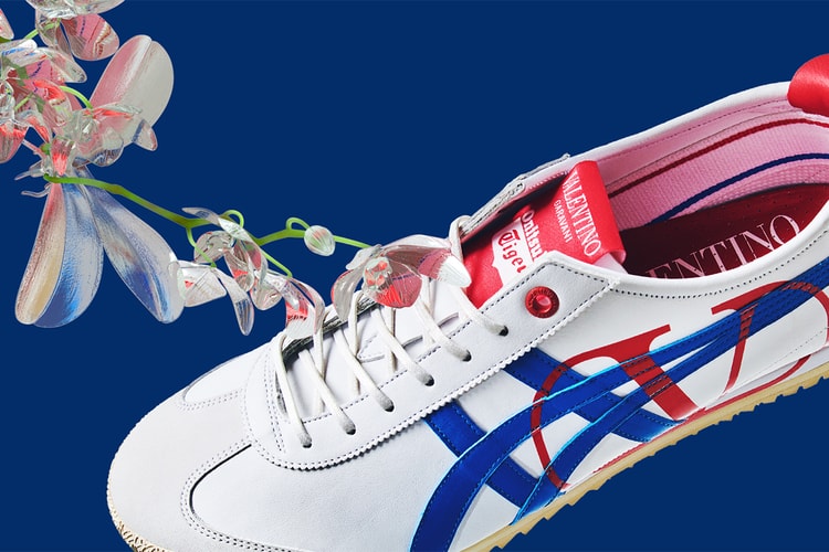 Valentino Garavani × Onitsuka Tiger によるコラボスニーカーが販売開始