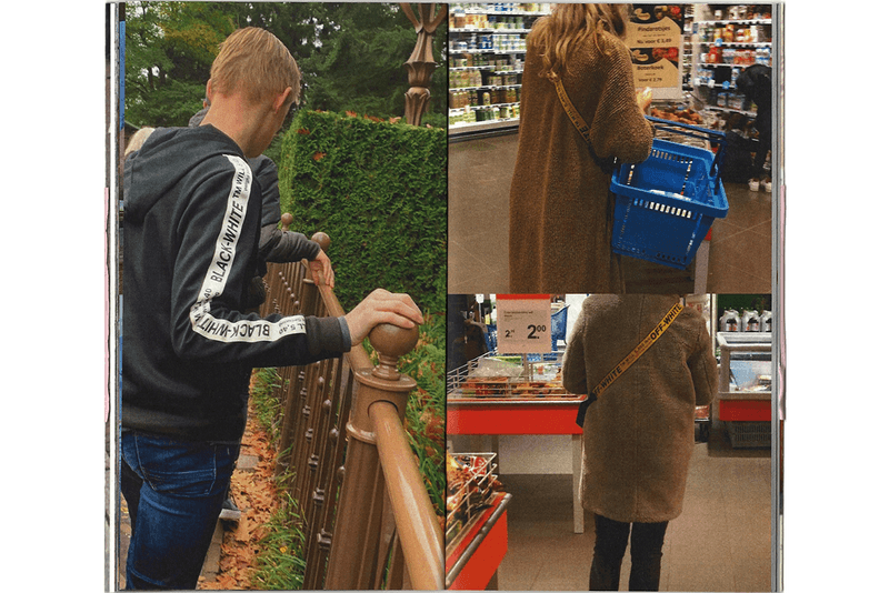 Off-White™️ に焦点を当てた ZINE 『Warehouse Review 001: People Wearing Off-White™』が登場　'People Wearing Off-White™' Zine by Warehouse Review book inside photographs essays criticism fashion industry