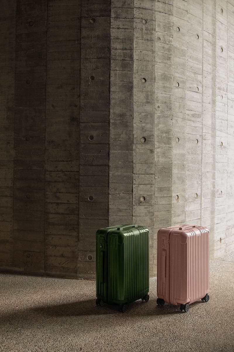 リモワの定番エッセンシャルに砂漠からインスパイアされた新色が追加 RIMOWA Essential Desert Rose Cactus suitcase cabin check in trunk polycarbonate Mojave Desert inspiration