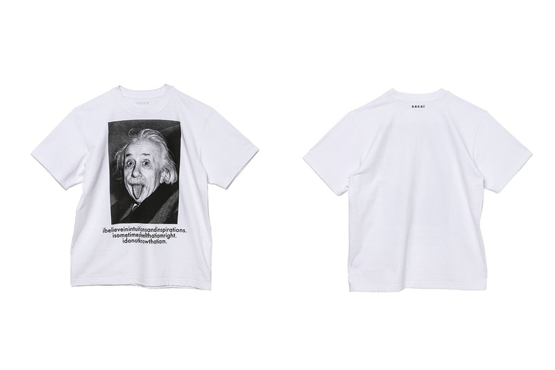 サカイ sacai からアインシュタインをフィーチャーしたTシャツ&フーディが発売  Albert Einstein