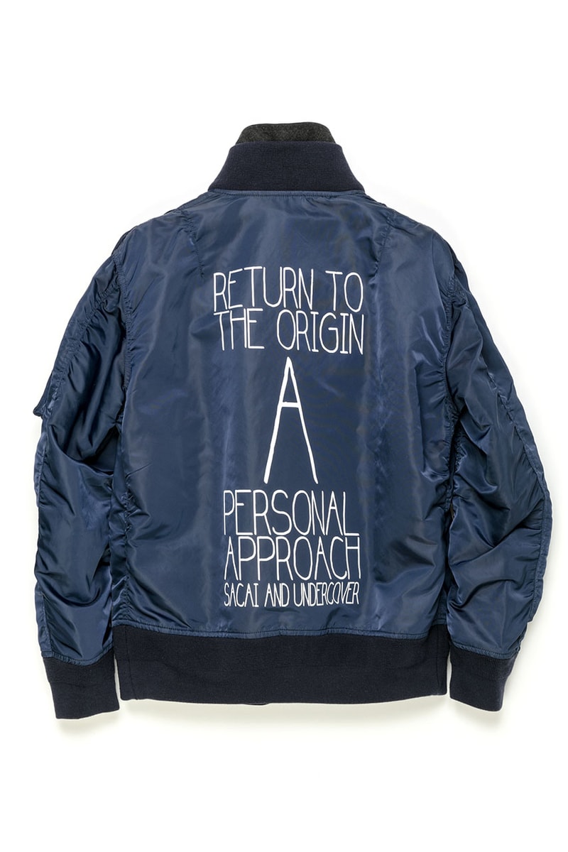 サカイ x アンダーカバー sacai が UNDERCOVER とのコラボレーションによる MA-1 を発売
