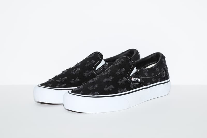 シュプリーム x ヴァンズ Supreme x Vans からダメージ加工されたデニム地のフットウェアが登場