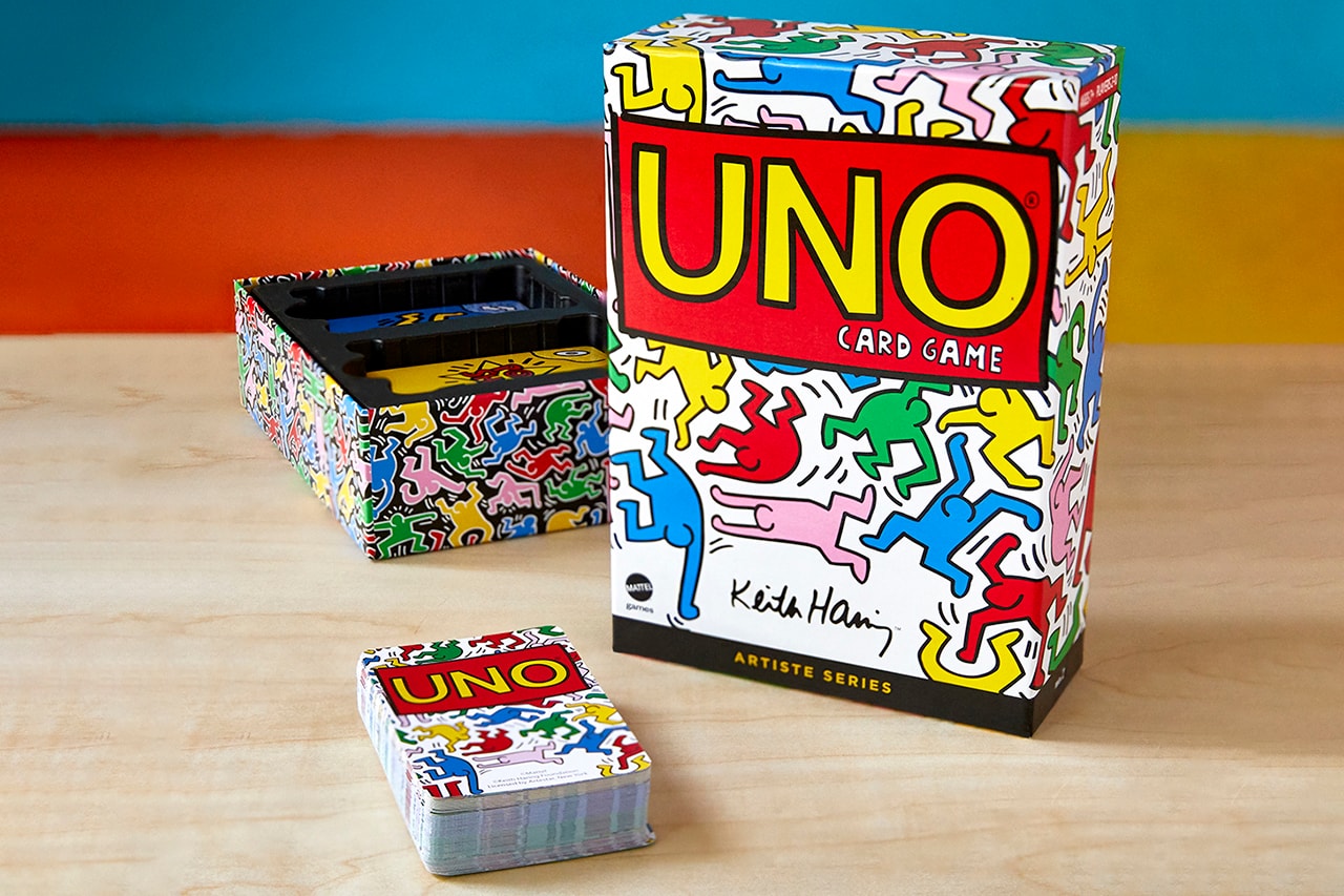 キース・ヘリングの作品をデザインに用いたウノが登場 UNO Artiste Series No. 2: Keith Haring Release Information Card Game American Artist New York City Street Culture Special Edition Deck Mattel Rules Family Games LGBTQ